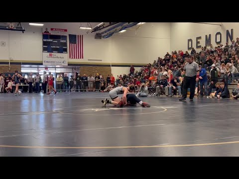 Staunton River’s Noah Nininger wins by fall over Grayson County’s David Mitchell
