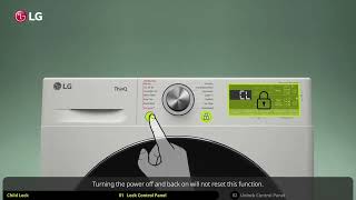 LG Front Load Washers: How To Set The Child Lock