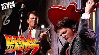 Marty McFly's Epic Guitar Playing In 'Back to the Future' | Back To The Future | Screen Bites