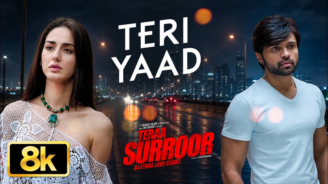 Teri Yaad 8K Full Video Song | Teraa Surroor | Himesh Reshammiya | Badshah | T-Series