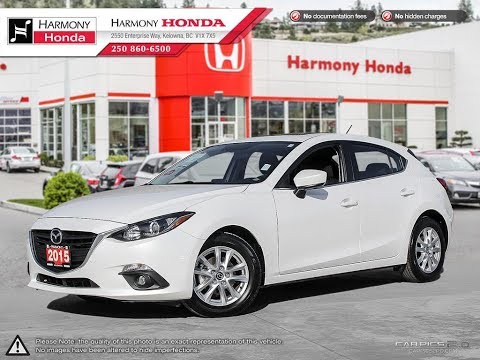 2015 Mazda 3 GS Hatchback - Harmony Honda - White - U5795A - Kelowna, BC