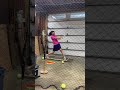 Erin at hitting practice 