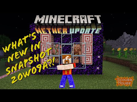 WHAT'S NEW - Minecraft 1.16 Nether Update Snapshot 20w09a! Target block, Crying obsidian