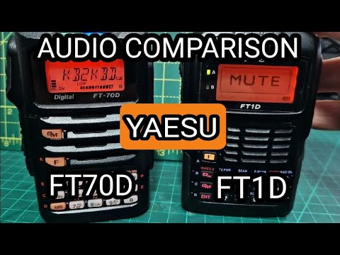 YAESU FT-70 & YAESU FT1D AUDIO Comparison