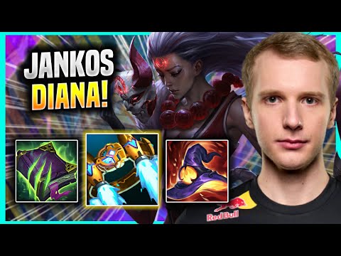 JANKOS IS  A MONSTER WITH DIANA! - G2 Jankos Plays Diana Jungle vs Xin Zhao! | Season 2022