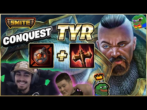 TYR, NUEVA BUILD OP? | Julio | Smite Ranked Conquest DuoQ Spudio 🌟