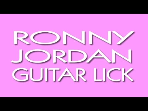 Smooth Jazz Guitar Lick #1 (Ronny Jordan) with TAB