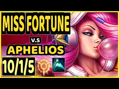 THEUSMA (MISS FORTUNE) vs APHELIOS - 10/1/5 KDA BOTTOM ADC GAMEPLAY - BR Ranked MASTER