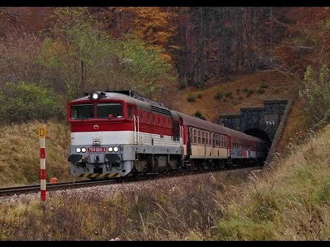 Vlaky Slovensko - Okuliarnik 754.069 Gáfor na trati ŽSR 145