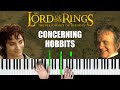 The Lord of the Rings - Concerning Hobbits - Piano Cover & Tutorial