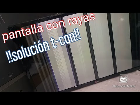 Striped screen // T-con board repair !!solution!!