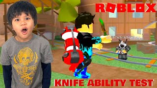 Knife Test Roblox Free Online Videos Best Movies Tv Shows - when knife ability test meets simulator knife simulator in roblox ibemaine