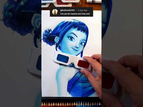 ✨ KPOP Demon Hunters Zoey and Mistery  Easy Drawing