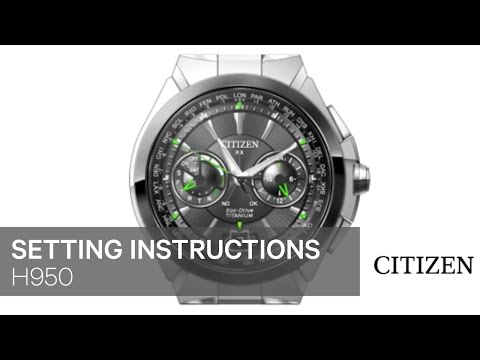 Citizen Watch Setting Instruction — H950
