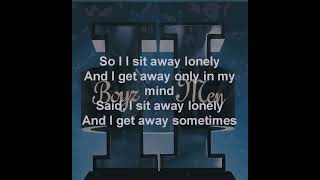 Karaoke - Boyz II Men - I Sit Away