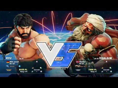 MDZ_JimmY ( Ryu ) VS Fiston ( Dhalsim ) HD 1080p - Street Fighter 5
