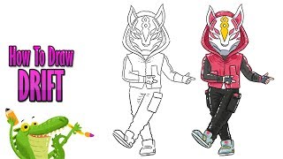 How To Draw Drift From Fortnite Video Step By Step Pictures - how to draw fortnite drift mask ฟร ว ด โอออนไลน ด ท ว ออนไลน