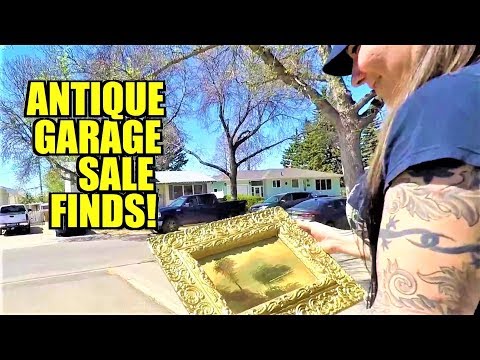Ep53: CRAZY VINTAGE & ANTIQUE YARD SALE SCORES!!  😊😊  THRIFT WITH US!