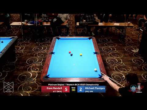 Dave Randell vs. Michael Flanigan - Platinum Singles - 2023 Western BCA 8 Ball Championship