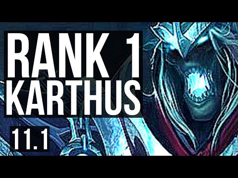 KARTHUS vs OLAF (JUNGLE) | Rank 1 Karthus, Rank 8, 11/3/13, 600+ games | EUW Grandmaster | v11.1
