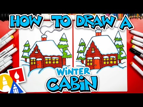 How To Draw A Winter Cabin