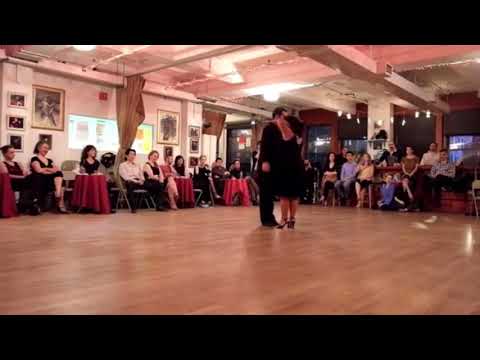  Graciela Gonzalez  and  Leonardo Sardella  are  dancing  to  the  milonga  "  Milonga Brava  "  by  Francisco Canaro