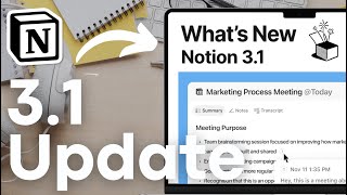 Notion 3.1 Update | Latest Features for Notion AI, Calendar, & More!