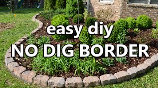 easy diy No Dig Border