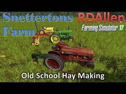 Making Small Bales on Snerttons Farming Simulator 17 RDAllen Live 10 01 2017