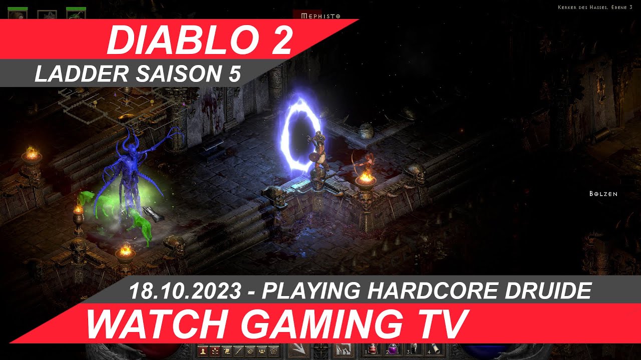 #diablo2resurrected Druide Ladder Saison5 Hardcore PART08 #GAMEPLAYS #DEUTSCH