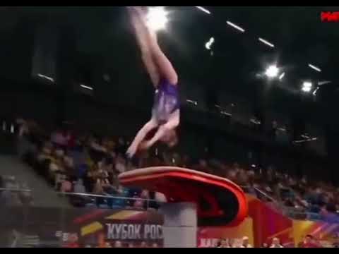 Elena Gerasimova vault Russian Cup 2022 all around final (got injured)