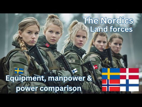 Nordic Land Forces | Operational Quantities & Power Comparison | Sweden, Denmark, Norway & Finland