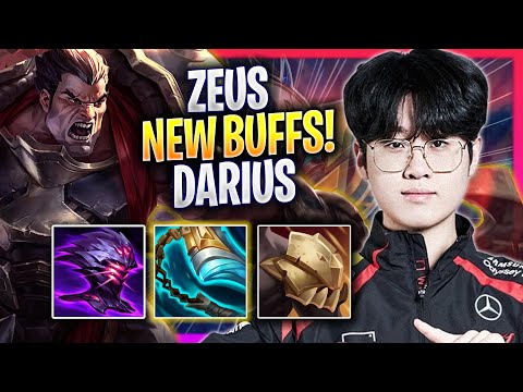 ZEUS TRIES DARIUS WITH NEW BUFFS! - T1 Zeus Plays Darius TOP vs Yone! | Season 2024