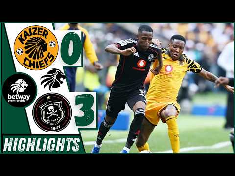 Kaizer Chiefs vs Orlando Pirates All Goals and Extended Highlights| Total Dominance by Pirates