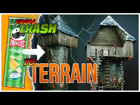Old World WARHAMMER Ruined Tower for MORDHEIM! Terrain Tutorial! 🗼