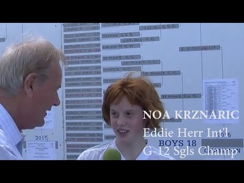 NOA KRZNARIC WINS EDDIE HERR G 12 sgls  ITWTKoz