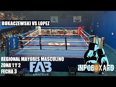 ANTONIO BUKACZEWSKI VS DAVID LOPEZ, CATEGORIA 56KG, REGIONAL MAYORES MASCULINO FAB, FECHA 3.