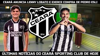 CEARÁ ANUNCIA LENNY LOBATO E EXERCE COMPRA DE PEDRO ESLI