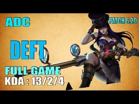 EDG Deft Caitlyn vs Jhin C9 Sneaky | ADC NA SoloQ - Full Game