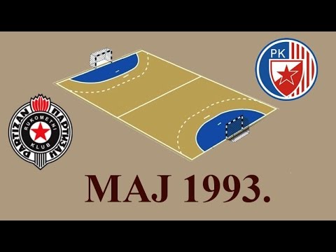 Handball 1993 RK Partizan - RK Crvena Zvezda Beograd Srbija