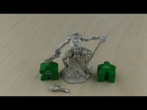 Lizard Man on Rock Throne video