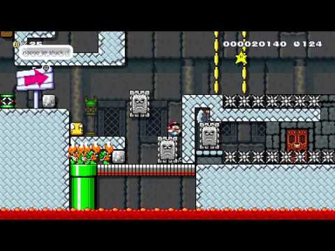 Mini-Puzzle Fort (My 1st Puzzle) by ☆★☆Ryan★☆★ - SUPER MARIO MAKER - NO COMMENTARY 1AH
