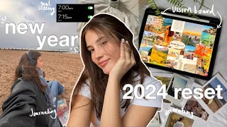 RESET ROUTINE FOR 2024: goals, vision board, decorating, self-care