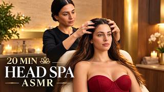 20 Minutes of Ultimate Head Spa ASMR | Luxury Scalp Massage, Shampoo, 