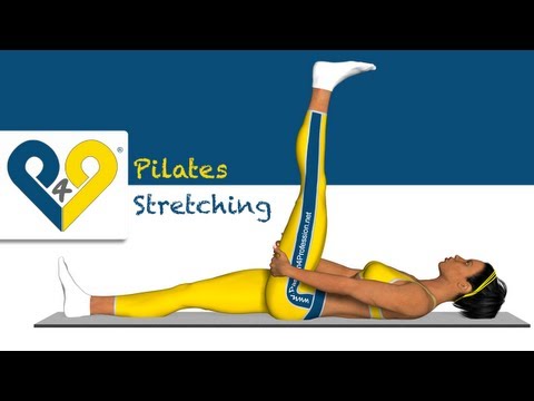 Pilates exercício - Alongamento dos musculos posteriores da coxa (deitado)