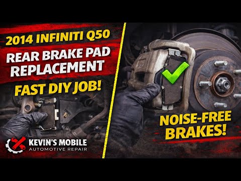 2014–2019 Infiniti Q50 Front Brake Pad Replacement DIY