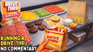 Drive Thru Simulator 🍕🍟🌯 Cozy Fast Food Longplay (No Commentary)