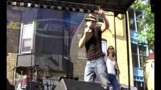 Robby Celestin sings Let's Get It On at Chicago's Halsted Market Days