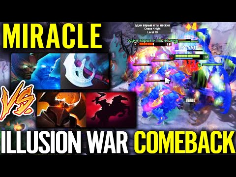 MIRACLE CANCER ILLUSION WAR! HARD COMEBACK Terrorblade vs Chaos Knight Top Rank Dota 2 Pro Gameplay