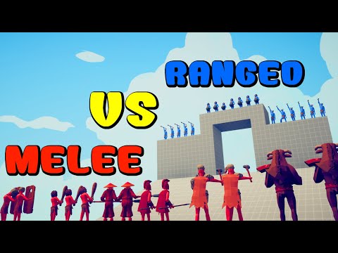 MELEE TEAM vs RANGED TEAM (classic units) | TABS - Totally Accurate Battle Simulator